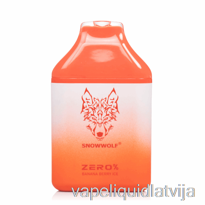 Snowwolf Zero 5500 0% Bez Nikotīna Vienreizējās Lietošanas Banānu Ogu Ledus Vape šķidrums